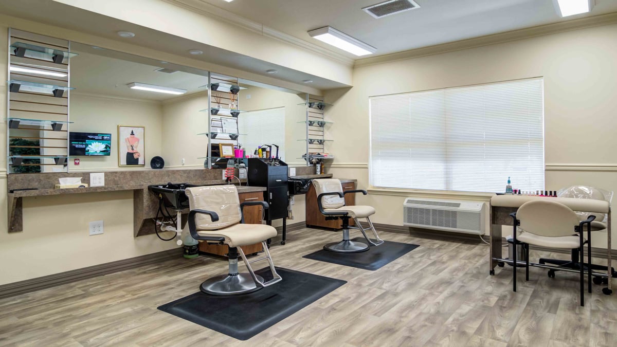 The beauty salon at Linwood Estates
