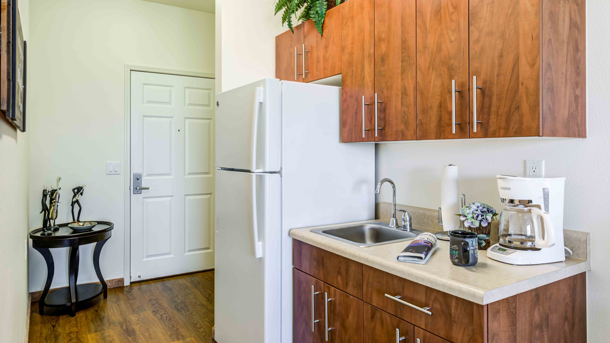 The kitchen at Linwood Estates